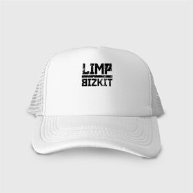 Кепка тракер с сеткой с принтом LIMP BIZKIT в городе Новоалтайск, трикотажное полотно; задняя часть — сетка | длинный козырек, универсальный размер, пластиковая застежка | dj lethal | limp bizkit | rock | джон отто | лимп бизкит | майк смит | музыка | роб уотерс | рок | сэм риверс | терри бальзамо | уэс борланд | фред дёрст