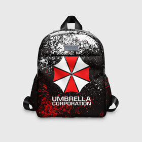 Детский рюкзак 3D с принтом UMBRELLA CORP в городе Новоалтайск, 100% полиэстер | лямки с регулируемой длиной, сверху петелька, чтобы рюкзак можно было повесить на вешалку. Основное отделение закрывается на молнию, как и внешний карман. Внутри дополнительный карман. По бокам два дополнительных кармашка | ada wong | biohazard | leon | nemesis | project resistance | raccoon city | re2 | resident evil 2 | rpd | stars | umbrella | ада вонг | амбрелла | немесис | ужасы