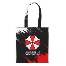 Сумка 3D повседневная с принтом UMBRELLA CORP в городе Новоалтайск, 100% полиэстер | Плотность: 200 г/м2; Размер: 34×35 см; Высота лямок: 30 см | ada wong | biohazard | leon | nemesis | project resistance | raccoon city | re2 | resident evil 2 | rpd | stars | umbrella | ада вонг | амбрелла | немесис | ужасы