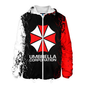 Мужская куртка 3D с принтом UMBRELLA CORP в городе Новоалтайск, ткань верха — 100% полиэстер, подклад — флис | прямой крой, подол и капюшон оформлены резинкой с фиксаторами, два кармана без застежек по бокам, один большой потайной карман на груди. Карман на груди застегивается на липучку | ada wong | biohazard | leon | nemesis | project resistance | raccoon city | re2 | resident evil 2 | rpd | stars | umbrella | ада вонг | амбрелла | немесис | ужасы