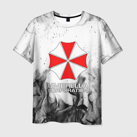 Мужская футболка 3D с принтом UMBRELLA CORP в городе Новоалтайск, 100% полиэфир | прямой крой, круглый вырез горловины, длина до линии бедер | Тематика изображения на принте: ada wong | biohazard | leon | nemesis | project resistance | raccoon city | re2 | resident evil 2 | rpd | stars | umbrella | ада вонг | амбрелла | немесис | ужасы