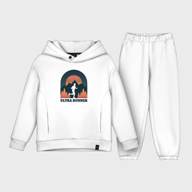 Детский костюм хлопок Oversize с принтом Бег в городе Новоалтайск,  |  | forest | run | runner | sunset | бег | для бега | марафон | спорт | фитнес