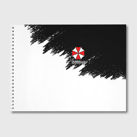 Альбом для рисования с принтом UMBRELLA CORP в городе Новоалтайск, 100% бумага
 | матовая бумага, плотность 200 мг. | Тематика изображения на принте: ada wong | biohazard | leon | nemesis | project resistance | raccoon city | re2 | resident evil 2 | rpd | stars | umbrella | ада вонг | амбрелла | немесис | ужасы