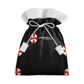 Подарочный 3D мешок с принтом Umbrella Corporation в городе Новоалтайск, 100% полиэстер | Размер: 29*39 см | апокалипсис | зла | зомби | обитель | твирус