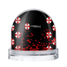 Снежный шар с принтом Umbrella Corporation в городе Новоалтайск, Пластик | Изображение внутри шара печатается на глянцевой фотобумаге с двух сторон | апокалипсис | зла | зомби | обитель | твирус