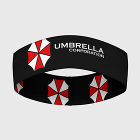 Повязка на голову 3D с принтом Umbrella Corporation в городе Новоалтайск,  |  | апокалипсис | зла | зомби | обитель | твирус