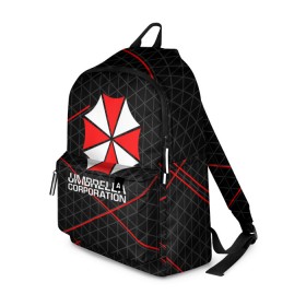 Рюкзак 3D с принтом UMBRELLA CORP в городе Новоалтайск, 100% полиэстер | лямки с регулируемой длиной, сверху петелька, чтобы рюкзак можно было повесить на вешалку. Основное отделение закрывается на молнию, как и внешний карман. Внутри два дополнительных кармана, один из которых закрывается на молнию. По бокам два дополнительных кармашка | ada wong | biohazard | leon | nemesis | project resistance | raccoon city | re2 | resident evil 2 | rpd | stars | umbrella | ада вонг | амбрелла | немесис | ужасы