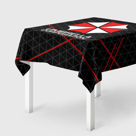 Скатерть 3D с принтом UMBRELLA CORP | АМБРЕЛЛА КОРП в городе Новоалтайск, 100% полиэстер (ткань не мнется и не растягивается) | Размер: 150*150 см | ada wong | biohazard | leon | nemesis | project resistance | raccoon city | re2 | resident evil 2 | rpd | stars | umbrella | ада вонг | амбрелла | немесис | ужасы