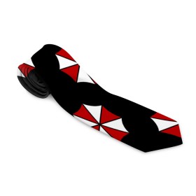 Галстук 3D с принтом Umbrella Corporation в городе Новоалтайск, 100% полиэстер | Длина 148 см; Плотность 150-180 г/м2 | Тематика изображения на принте: апокалипсис | зла | зомби | обитель | твирус