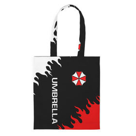 Шоппер 3D с принтом UMBRELLA CORP | АМБРЕЛЛА КОРП в городе Новоалтайск, 100% полиэстер | Плотность: 200 г/м2; Размер: 34×35 см; Высота лямок: 30 см | ada wong | biohazard | leon | nemesis | project resistance | raccoon city | re2 | resident evil 2 | rpd | stars | umbrella | ада вонг | амбрелла | немесис | ужасы