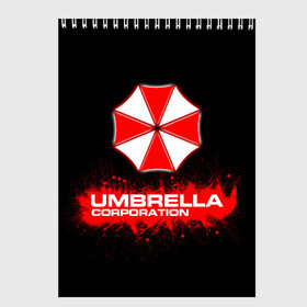 Скетчбук с принтом Umbrella Corporation в городе Новоалтайск, 100% бумага
 | 48 листов, плотность листов — 100 г/м2, плотность картонной обложки — 250 г/м2. Листы скреплены сверху удобной пружинной спиралью | Тематика изображения на принте: corporation | umbrella | umbrella corporation | амбрела | амбрелла корпорейшн | военная корпорация | корпорация | фармацевтическая корпорация
