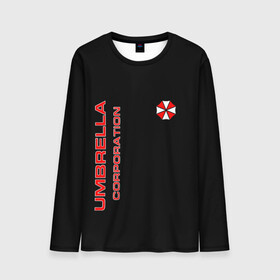 Мужской лонгслив 3D с принтом Umbrella Corporation в городе Новоалтайск, 100% полиэстер | длинные рукава, круглый вырез горловины, полуприлегающий силуэт | corporation | umbrella | umbrella corporation | амбрела | амбрелла корпорейшн | военная корпорация | корпорация | фармацевтическая корпорация