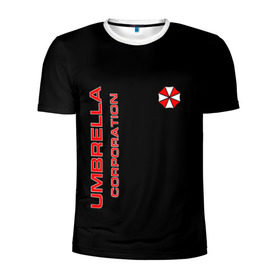 Мужская футболка 3D спортивная с принтом Umbrella Corporation в городе Новоалтайск, 100% полиэстер с улучшенными характеристиками | приталенный силуэт, круглая горловина, широкие плечи, сужается к линии бедра | corporation | umbrella | umbrella corporation | амбрела | амбрелла корпорейшн | военная корпорация | корпорация | фармацевтическая корпорация