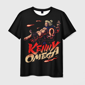 Мужская футболка 3D с принтом Kenny Omega Street Fighter в городе Новоалтайск, 100% полиэфир | прямой крой, круглый вырез горловины, длина до линии бедер | kennyomega aew streetfighter