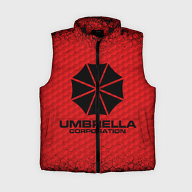 Женский жилет утепленный 3D с принтом Umbrella Corporation в городе Новоалтайск,  |  | corporation | umbrella | umbrella corporation | амбрела | амбрелла корпорейшн | военная корпорация | корпорация | фармацевтическая корпорация