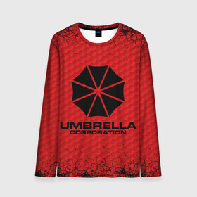 Мужской лонгслив 3D с принтом Umbrella Corporation в городе Новоалтайск, 100% полиэстер | длинные рукава, круглый вырез горловины, полуприлегающий силуэт | corporation | umbrella | umbrella corporation | амбрела | амбрелла корпорейшн | военная корпорация | корпорация | фармацевтическая корпорация