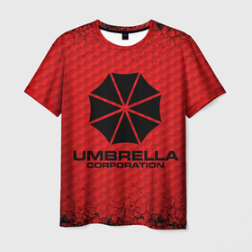 Мужская футболка 3D с принтом Umbrella Corporation в городе Новоалтайск, 100% полиэфир | прямой крой, круглый вырез горловины, длина до линии бедер | corporation | umbrella | umbrella corporation | амбрела | амбрелла корпорейшн | военная корпорация | корпорация | фармацевтическая корпорация