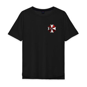 Мужская футболка хлопок Oversize с принтом UMBRELLA CORP(+спина) в городе Новоалтайск, 100% хлопок | свободный крой, круглый ворот, “спинка” длиннее передней части | ada wong | biohazard | leon | nemesis | project resistance | raccoon city | re2 | resident evil 2 | rpd | stars | umbrella | ада вонг | амбрелла | немесис | ужасы