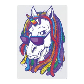 Магнитный плакат 2Х3 с принтом Rasta Unicorn в городе Новоалтайск, Полимерный материал с магнитным слоем | 6 деталей размером 9*9 см | bob | bobmarley | dreadlocks | horse | rasta | unicorn | боб марли | дредлок | дредлоки | дреды | единорог | лошадь | раста | растаман | цвет