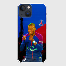 Чехол для iPhone 13 mini с принтом Мбапе в городе Новоалтайск,  |  | kylian mbapp | psg | мбапе | пари сен жермен | париж | псж | футбол | эйфелева башня