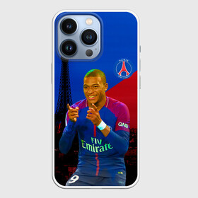 Чехол для iPhone 13 Pro с принтом Мбапе в городе Новоалтайск,  |  | Тематика изображения на принте: kylian mbapp | psg | мбапе | пари сен жермен | париж | псж | футбол | эйфелева башня
