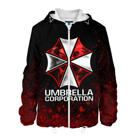 Мужская куртка 3D с принтом UMBRELLA CORP в городе Новоалтайск, ткань верха — 100% полиэстер, подклад — флис | прямой крой, подол и капюшон оформлены резинкой с фиксаторами, два кармана без застежек по бокам, один большой потайной карман на груди. Карман на груди застегивается на липучку | ada wong | biohazard | leon | nemesis | project resistance | raccoon city | re2 | resident evil 2 | rpd | stars | umbrella | ада вонг | амбрелла | немесис | ужасы