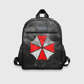 Детский рюкзак 3D с принтом UMBRELLA CORP в городе Новоалтайск, 100% полиэстер | лямки с регулируемой длиной, сверху петелька, чтобы рюкзак можно было повесить на вешалку. Основное отделение закрывается на молнию, как и внешний карман. Внутри дополнительный карман. По бокам два дополнительных кармашка | ada wong | biohazard | leon | nemesis | project resistance | raccoon city | re2 | resident evil 2 | rpd | stars | umbrella | ада вонг | амбрелла | немесис | ужасы