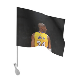 Флаг для автомобиля с принтом Kobe Bryant в городе Новоалтайск, 100% полиэстер | Размер: 30*21 см | angeles | basketball | bean | black mamba | bryant | kobe | lakers | los | nba | sport | usa | баскетбол | бин | брайант | коби | лейкерс | лос анджелес | нба | сша | черная мамба