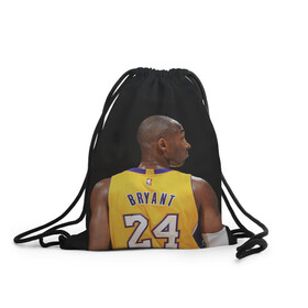 Рюкзак-мешок 3D с принтом Kobe Bryant в городе Новоалтайск, 100% полиэстер | плотность ткани — 200 г/м2, размер — 35 х 45 см; лямки — толстые шнурки, застежка на шнуровке, без карманов и подкладки | angeles | basketball | bean | black mamba | bryant | kobe | lakers | los | nba | sport | usa | баскетбол | бин | брайант | коби | лейкерс | лос анджелес | нба | сша | черная мамба