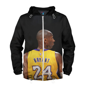 Мужская ветровка 3D с принтом Kobe Bryant в городе Новоалтайск, 100% полиэстер | подол и капюшон оформлены резинкой с фиксаторами, два кармана без застежек по бокам, один потайной карман на груди | angeles | basketball | bean | black mamba | bryant | kobe | lakers | los | nba | sport | usa | баскетбол | бин | брайант | коби | лейкерс | лос анджелес | нба | сша | черная мамба