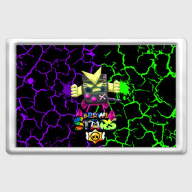 Магнит 45*70 с принтом BRAWL STARS VIRUS 8-BIT в городе Новоалтайск, Пластик | Размер: 78*52 мм; Размер печати: 70*45 | Тематика изображения на принте: 8 | 8bit | bit | brawlstars | crow | leon | leonskin | max | mr p | sally | shark | virus | бит | бравлстарc | бравлстарз | динамайк | игра | игры | леон | макс | мистер пи | мультик | старз
