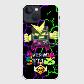 Чехол для iPhone 13 mini с принтом BRAWL STARS VIRUS 8 BIT в городе Новоалтайск,  |  | 8 | 8bit | bit | brawlstars | crow | leon | leonskin | max | mr p | sally | shark | virus | бит | бравлстарc | бравлстарз | динамайк | игра | игры | леон | макс | мистер пи | мультик | старз