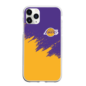 Чехол для iPhone 11 Pro матовый с принтом LA LAKERS в городе Новоалтайск, Силикон |  | Тематика изображения на принте: america | basketball | kobe bryant | la | la lakers | lakers | los angeles lakers | nba | usa | баскетбол | кобе брайант | лос анджелес лейкерс | нба | сша