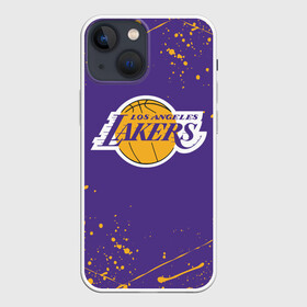 Чехол для iPhone 13 mini с принтом LA LAKERS в городе Новоалтайск,  |  | Тематика изображения на принте: america | basketball | kobe bryant | la | la lakers | lakers | los angeles lakers | nba | usa | баскетбол | кобе брайант | лос анджелес лейкерс | нба | сша