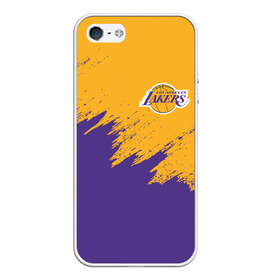 Чехол для iPhone 5/5S матовый с принтом LA LAKERS в городе Новоалтайск, Силикон | Область печати: задняя сторона чехла, без боковых панелей | Тематика изображения на принте: america | basketball | kobe bryant | la | la lakers | lakers | los angeles lakers | nba | usa | баскетбол | кобе брайант | лос анджелес лейкерс | нба | сша