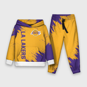Детский костюм 3D (с толстовкой) с принтом LA LAKERS в городе Новоалтайск,  |  | america | basketball | kobe bryant | la | la lakers | lakers | los angeles lakers | nba | usa | баскетбол | кобе брайант | лос анджелес лейкерс | нба | сша