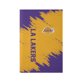 Обложка для паспорта матовая кожа с принтом LA LAKERS в городе Новоалтайск, натуральная матовая кожа | размер 19,3 х 13,7 см; прозрачные пластиковые крепления | Тематика изображения на принте: america | basketball | kobe bryant | la | la lakers | lakers | los angeles lakers | nba | usa | баскетбол | кобе брайант | лос анджелес лейкерс | нба | сша