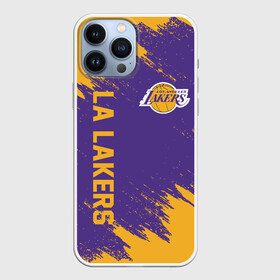 Чехол для iPhone 13 Pro Max с принтом LA LAKERS в городе Новоалтайск,  |  | Тематика изображения на принте: america | basketball | kobe bryant | la | la lakers | lakers | los angeles lakers | nba | usa | баскетбол | кобе брайант | лос анджелес лейкерс | нба | сша