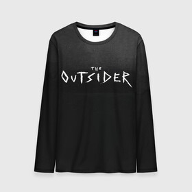 Мужской лонгслив 3D с принтом The Outsider в городе Новоалтайск, 100% полиэстер | длинные рукава, круглый вырез горловины, полуприлегающий силуэт | king | outsider | stephen | stephen king | кинг | книга | роман | сериал | стивен | стивен кинг | чужак
