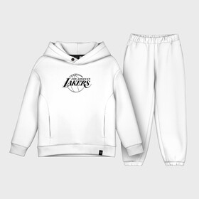 Детский костюм хлопок Oversize с принтом LA LAKERS в городе Новоалтайск,  |  | america | basketball | kobe bryant | la | la lakers | lakers | los angeles lakers | nba | usa | баскетбол | кобе брайант | лос анджелес лейкерс | нба | сша