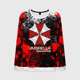Мужской свитшот 3D с принтом UMBRELLA CORP в городе Новоалтайск, 100% полиэстер с мягким внутренним слоем | круглый вырез горловины, мягкая резинка на манжетах и поясе, свободная посадка по фигуре | biohazard | biohazard 7 | crocodile | fang | game | hand | monster | new umbrella | resident evil | resident evil 7 | umbrella | umbrella corp | umbrella corporation | zombie | обитель