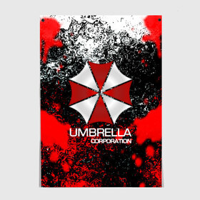 Постер с принтом UMBRELLA CORP в городе Новоалтайск, 100% бумага
 | бумага, плотность 150 мг. Матовая, но за счет высокого коэффициента гладкости имеет небольшой блеск и дает на свету блики, но в отличии от глянцевой бумаги не покрыта лаком | biohazard | biohazard 7 | crocodile | fang | game | hand | monster | new umbrella | resident evil | resident evil 7 | umbrella | umbrella corp | umbrella corporation | zombie | обитель