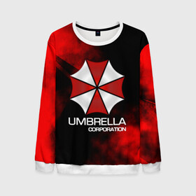 Мужской свитшот 3D с принтом UMBRELLA CORP в городе Новоалтайск, 100% полиэстер с мягким внутренним слоем | круглый вырез горловины, мягкая резинка на манжетах и поясе, свободная посадка по фигуре | biohazard | biohazard 7 | crocodile | fang | game | hand | monster | new umbrella | resident evil | resident evil 7 | umbrella | umbrella corp | umbrella corporation | zombie | обитель