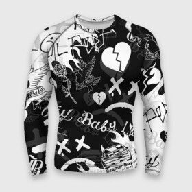Мужской рашгард 3D с принтом LIL PEEP в городе Новоалтайск,  |  | lil peep | lil prince | pink | зарубежная музыка | лил пип | маленький принц