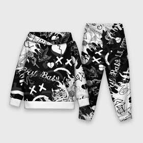 Детский костюм 3D (с толстовкой) с принтом LIL PEEP в городе Новоалтайск,  |  | lil peep | lil prince | pink | зарубежная музыка | лил пип | маленький принц