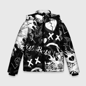 Зимняя куртка для мальчиков 3D с принтом LIL PEEP в городе Новоалтайск, ткань верха — 100% полиэстер; подклад — 100% полиэстер, утеплитель — 100% полиэстер | длина ниже бедра, удлиненная спинка, воротник стойка и отстегивающийся капюшон. Есть боковые карманы с листочкой на кнопках, утяжки по низу изделия и внутренний карман на молнии. 

Предусмотрены светоотражающий принт на спинке, радужный светоотражающий элемент на пуллере молнии и на резинке для утяжки | lil peep | lil prince | pink | зарубежная музыка | лил пип | маленький принц
