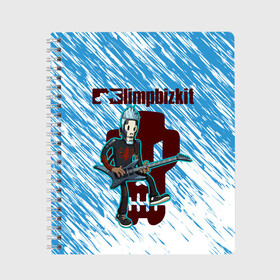 Тетрадь с принтом LIMP BIZKIT в городе Новоалтайск, 100% бумага | 48 листов, плотность листов — 60 г/м2, плотность картонной обложки — 250 г/м2. Листы скреплены сбоку удобной пружинной спиралью. Уголки страниц и обложки скругленные. Цвет линий — светло-серый
 | dj lethal | limp bizkit | rock | джон отто | лимп бизкит | майк смит | музыка | роб уотерс | рок | сэм риверс | терри бальзамо | уэс борланд | фред дёрст