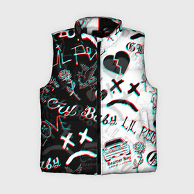 Женский жилет утепленный 3D с принтом LIL PEEP GLITCH  ЛИЛ ПИП ГЛИТЧ в городе Новоалтайск,  |  | cry dead smile | crybaby | glitch | lil peep | lil prince | pink | глитч | зарубежная музыка | лил пип | маленький принц