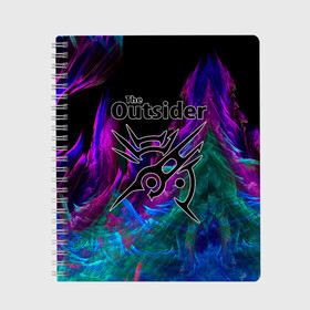 Тетрадь с принтом The Outsider в городе Новоалтайск, 100% бумага | 48 листов, плотность листов — 60 г/м2, плотность картонной обложки — 250 г/м2. Листы скреплены сбоку удобной пружинной спиралью. Уголки страниц и обложки скругленные. Цвет линий — светло-серый
 | outsider | the | детективы | кинг | мистика | стивен | телесериал | триллеры | чужак