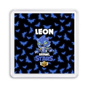 Магнит 55*55 с принтом Brawl stars leon оборотень в городе Новоалтайск, Пластик | Размер: 65*65 мм; Размер печати: 55*55 мм | Тематика изображения на принте: bea | bib | brawl stars | crow | el brown | leon | max | nita | sally leon | shark | акула | биа | биби | бравл старс | ворон | игра | леон | макс | нита | оборотень | салли леон | сэлли леон | шарк | эл браун